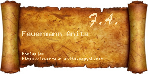 Feuermann Anita névjegykártya
